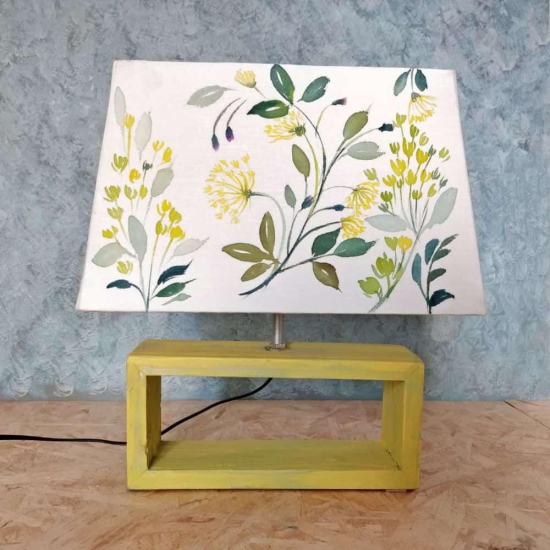 Rectangle Table Lamp - Yarrow Lamp Shade