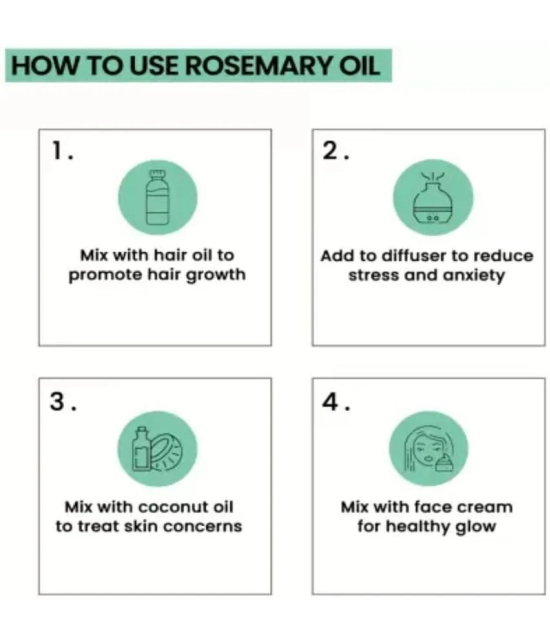 PURE JANGALI ORGANICS Rosemary Essential Oil | Hair Growth, Skin, Face | PURE 15ML