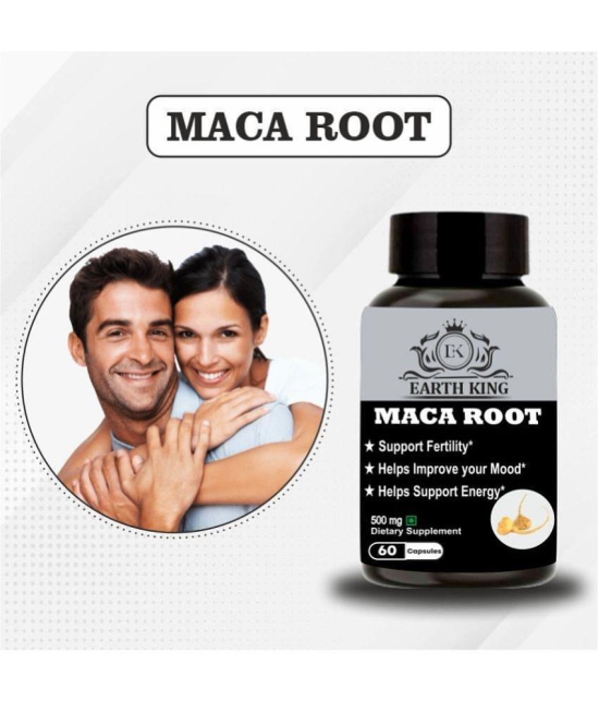 EARTH KING Maca Root Extract Capsule for Men & Women, 60 Capsules (Pack of 1)