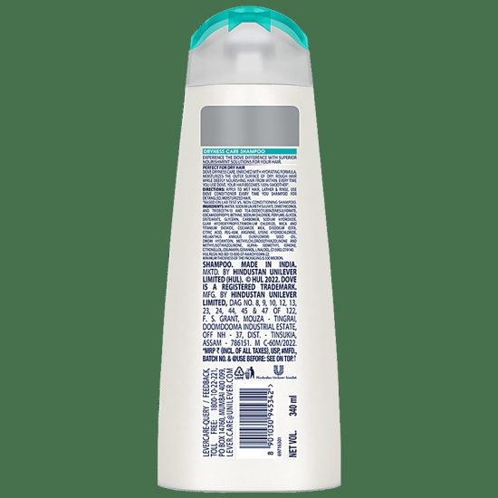 Dove Dryness Care Shampoo, 340 Ml