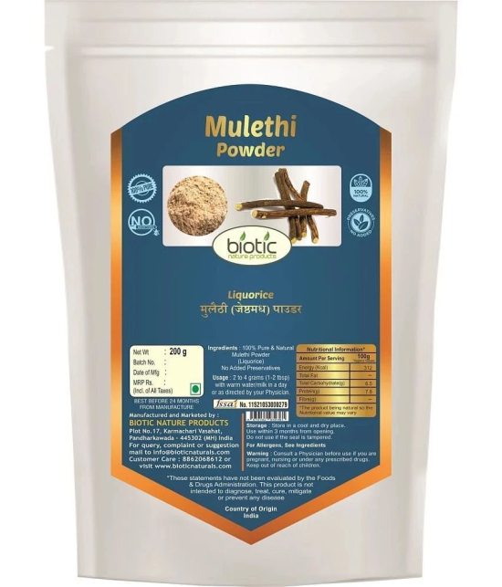 Biotic Mulethi Powder - Licorice Powder - Yashtimadhu for Face and Skin 400 gm