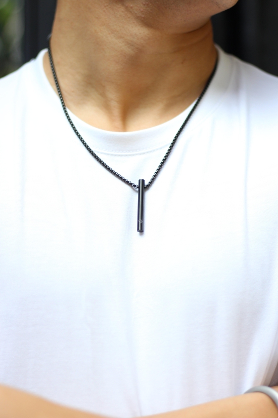 Cylindrical Pendant-Matte Black