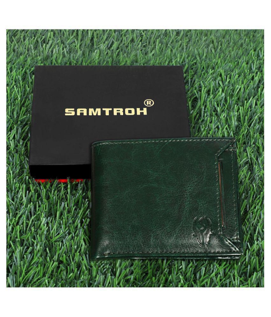 samtroh PU Green Casual Regular Wallet