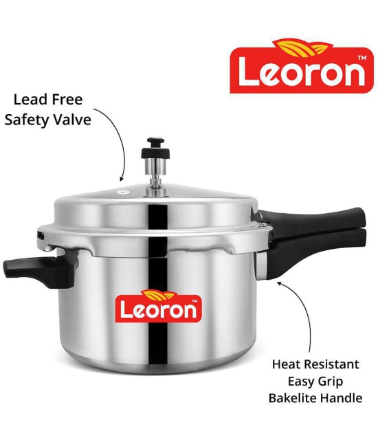 Srushti Gold is now Leoron 5 L Aluminium OuterLid Pressure Cooker Gas Stovetop Compatible