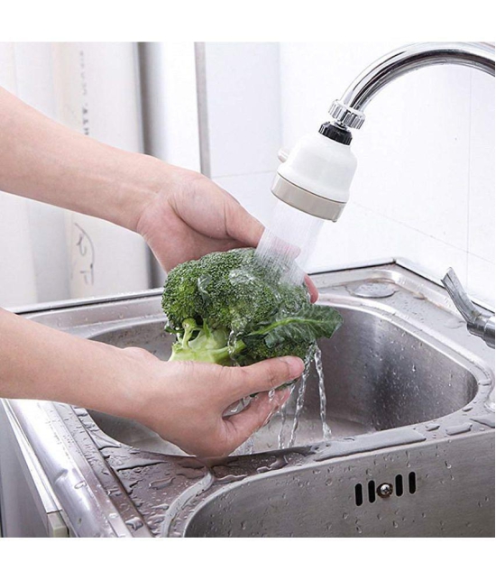 Tapixaa Flexible Kitchen Tap Head 360 degree Rotatable PVC Movable Sink Faucet for Bathroom and Kitchen