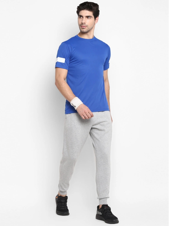 MENS POL SLV PT TEE-M / Blue