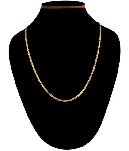 FASHION FRILL - Gold Plated Chain ( Pack of 1 ) - Golden