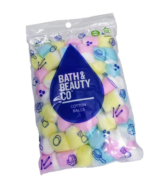 Bath and Beauty Colour Cotton Balls 50Pcs Packet