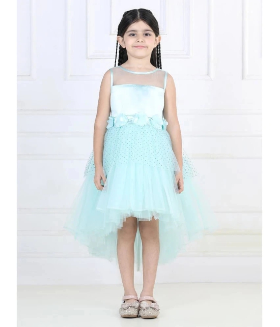 Toy Balloon Kids Light Blue Net Girls Frock ( Pack of 1 ) - None