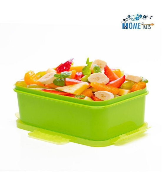 HOMETALES Multi-Purpose Container 3000ml, 2000ml, 1000ml, 650ml, 330ml,Green (5U) - Green