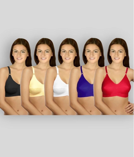 Selfcare Multi Color Cotton Growing Girl Bra - 36D