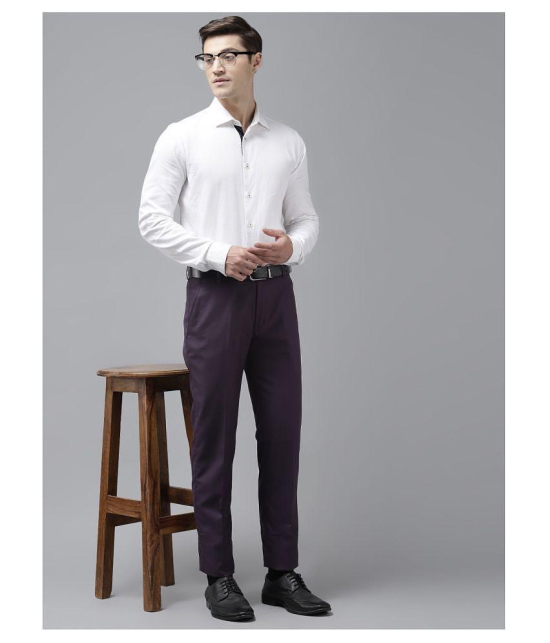 Hangup Purple Regular -Fit Trousers - None