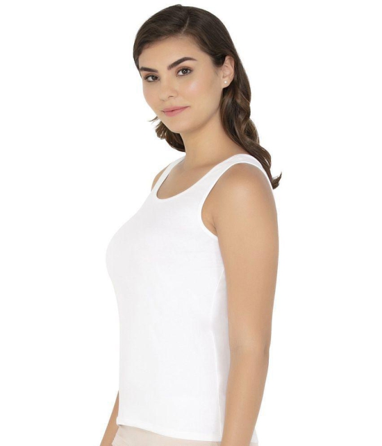 Amante Cotton Tanks - White Single - M