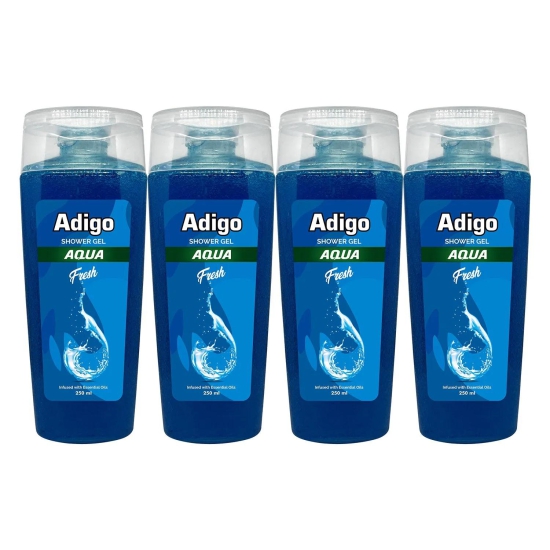 Adigo | Shower gel | Aqua | Fresh 250ml (Pack Of 4)