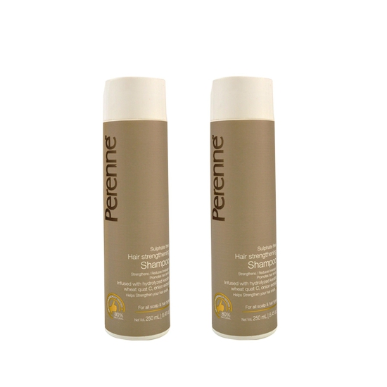 Twin Pack of Perenne Sulphate Free Hair Strengthening Shampoo (250 ml x 2)