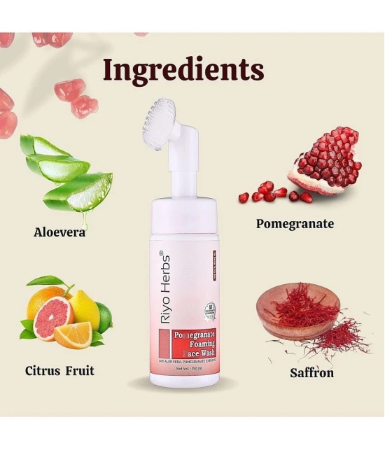 Riyo Herbs Pomegranate Foaming Facewash | For All Skin Types 150ml