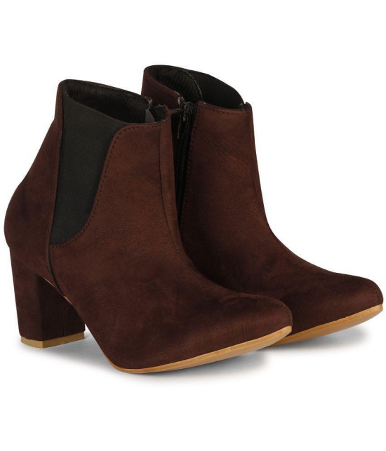 Saheb - Brown Womens Ankle Length Boots - None