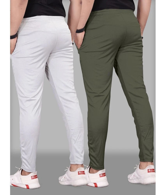 Gazal Fashions - Multicolor Polyester Mens Trackpants ( Pack of 2 ) - None