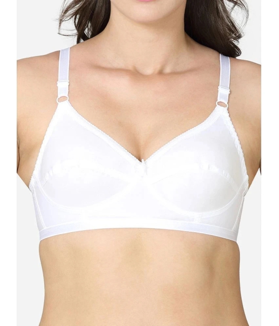 VStar - White Cotton Non Padded Womens Everyday Bra ( Pack of 1 ) - None