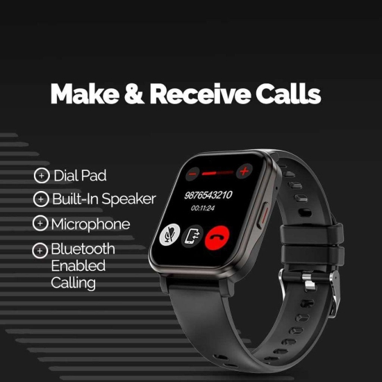 GOQii Newly Launched Stream Bluetooth Calling Smart Watch with 5 lakhs Health Insurance & 1 lakh Life Insurance with SpO2, & Free 3 Months Personal Coaching