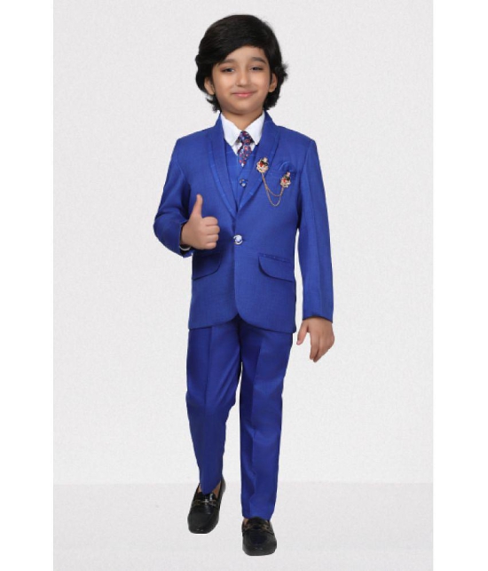 DKGF Fashion - Blue Polyester Boys Suit ( Pack of 1 ) - None