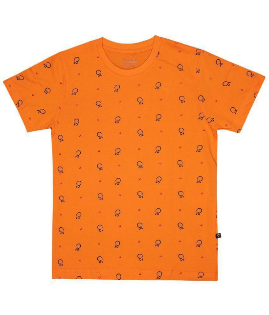 Proteens - Orange Cotton Boys T-Shirt ( Pack of 1 ) - None