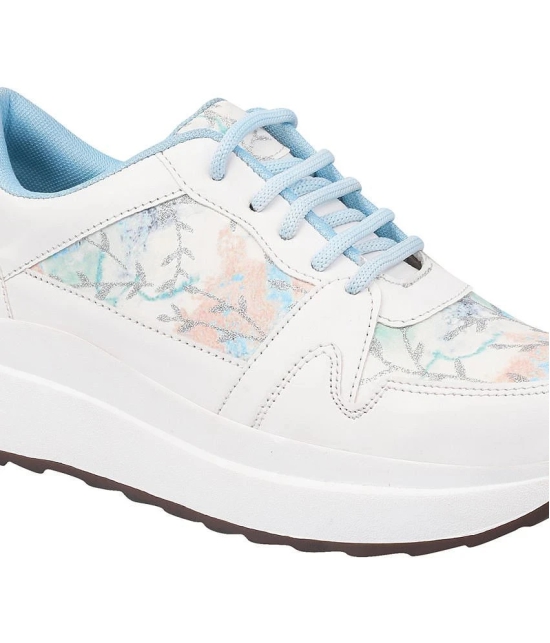 Shoetopia Blue Womens Sneakers - None