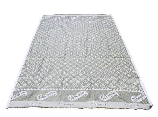 Mandhania Solapur Chaddar Single Blanket Cotton,Rayon?& Viscose Pack of 1 - Green