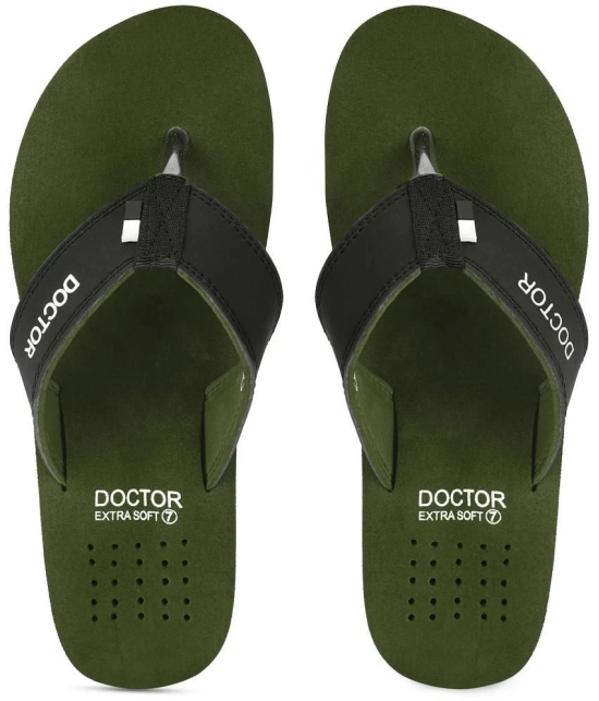 DOCTOR EXTRA SOFT - Green Mens Daily Slipper - None