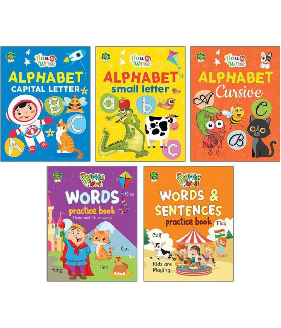 Buy English Writting Books Set For Kids Abc Capital Letter Writting ...