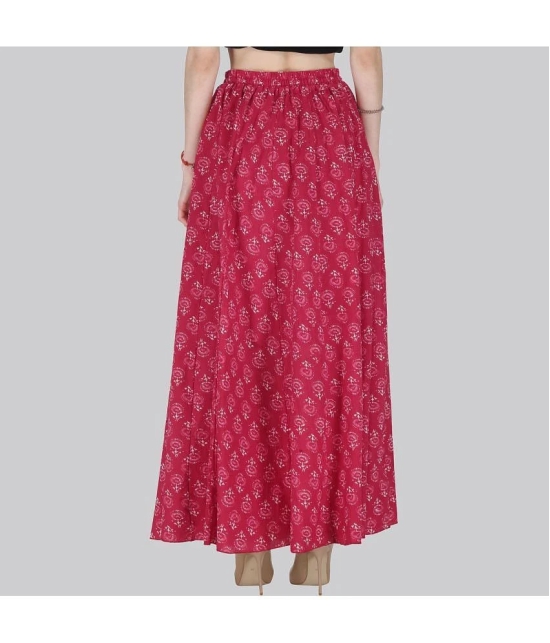 Sttoffa Magenta Cotton Womens Flared Skirt ( Pack of 1 ) - None