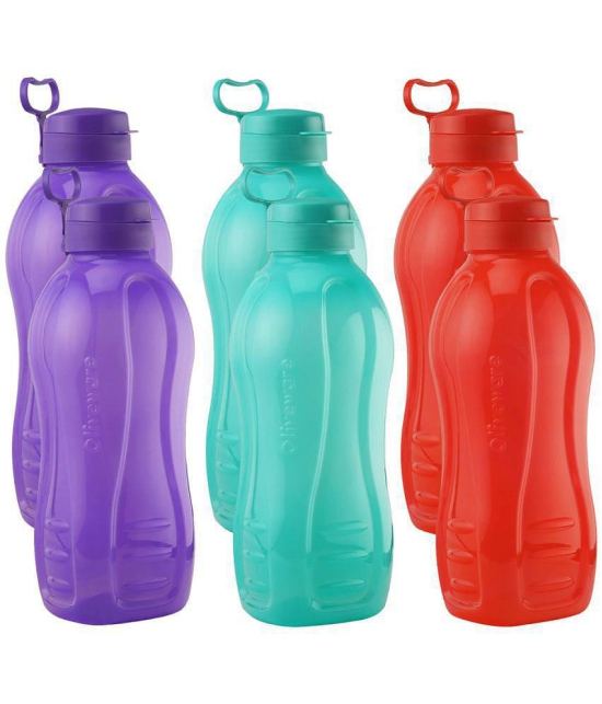 Oliveware Multicolour Water Bottle 2000 mL ( Set of 6 ) - Multicolour