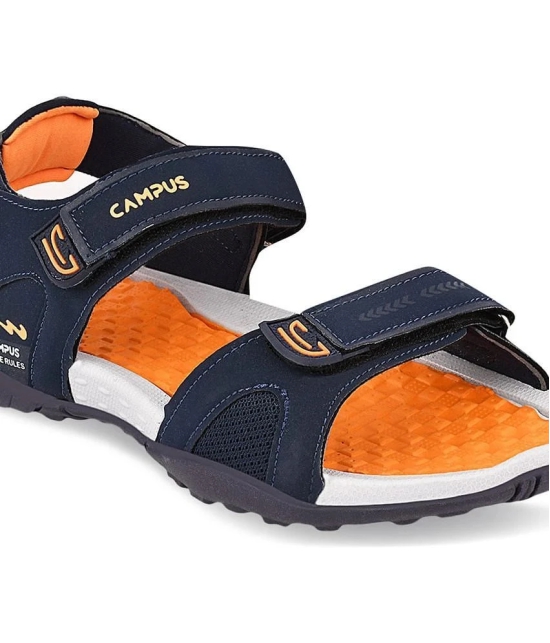 Campus - Navy Mens Floater Sandals - None