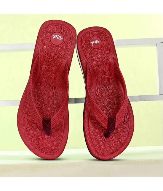 Altek Maroon Womens Flip Flop - None