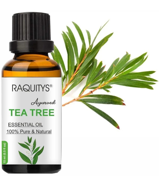 RAQUITYS Tea Tree Essential Oil 15 mL ( Pack of 1 )