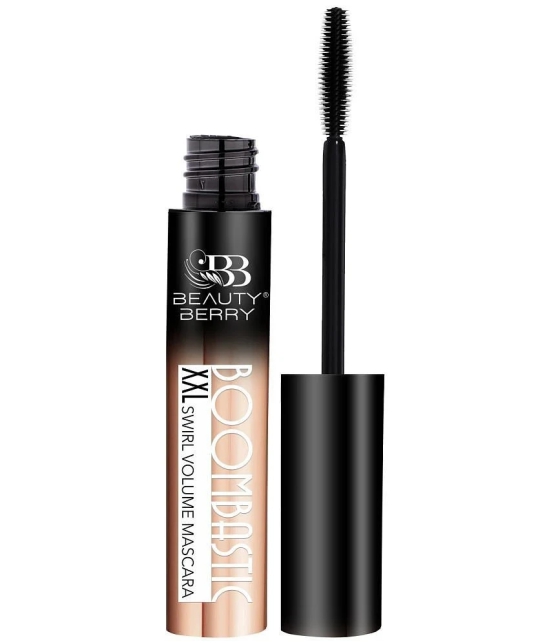 Beauty Berry Boombastic Waterproof Volume Smudge Proof, Quick Drying Mascara - Black 8ml (Pack of 1)