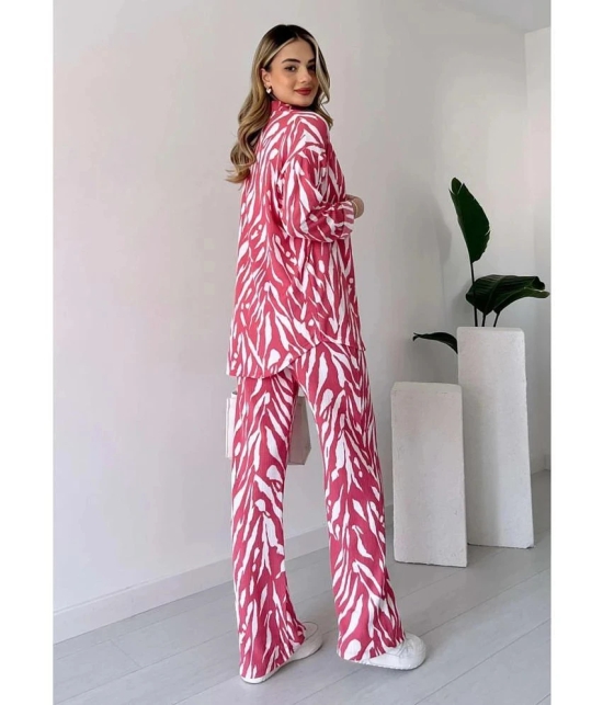 gufrina Pink Printed Pant Top Set - None