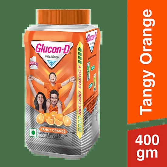 Glucon-D Tangy Orange, 400 Gm