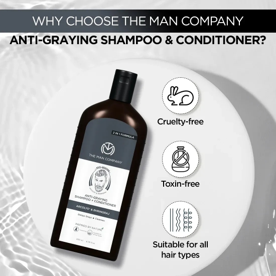 Anti-Graying Shampoo & Conditioner 200ml Shampoo Conditioner at