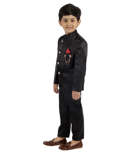 Fourfolds 2 Piece Jodhpuri Style Coat Suit with Pant & Blazer for Kids & Boys_FE143 - None