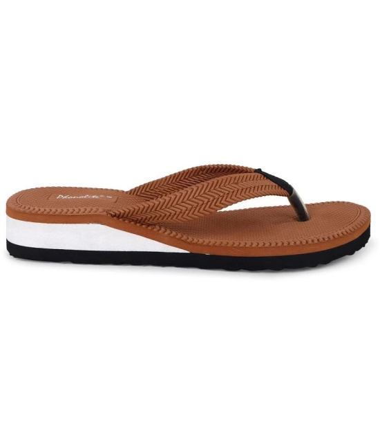 Phonolite Brown Womens Thong Flip Flop - None