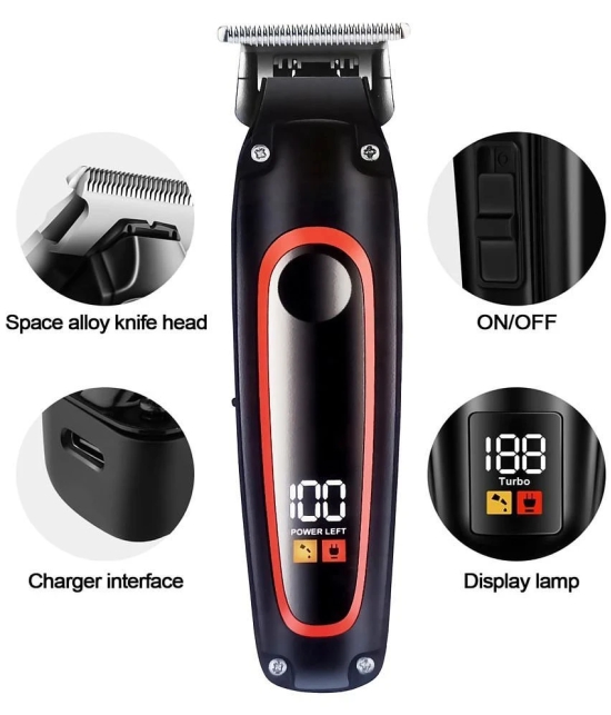 geemy LED Display Multicolor Cordless Beard Trimmer With 60 minutes Runtime