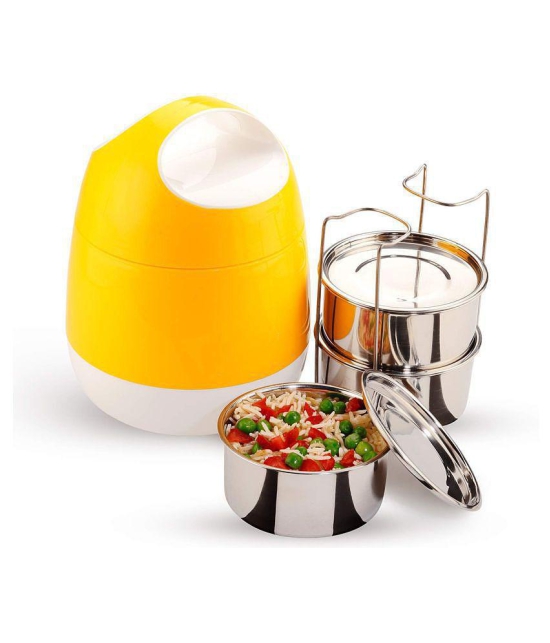 Oliveware - Orange Stainless Steel Insulated Lunch Box