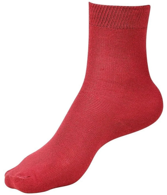 Dollar - Maroon Cotton Boys School Socks ( Pack of 3 ) - 7-8Years