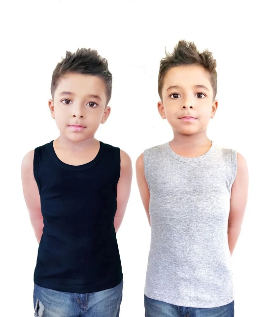 HAP Boys Multicolor Cotton Vest / Tank Top / Pack Of 2 - None