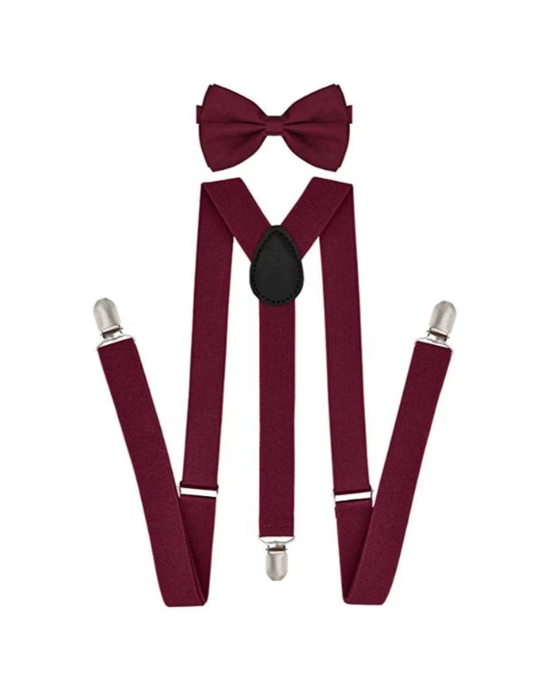 Children Boys Gentleman Clothing Sets Formal for Kids Boys Bowtie Long Sleeve Shirts+Suspender Pants Spring Autumn Casual Suits-1_2_Year