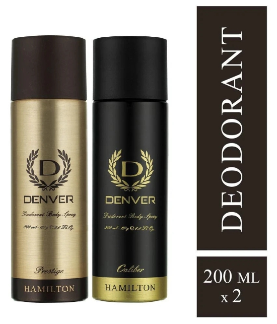 Denver Prestige Deo & Caliber Deo - 200ML Each (Combo pack of 2)