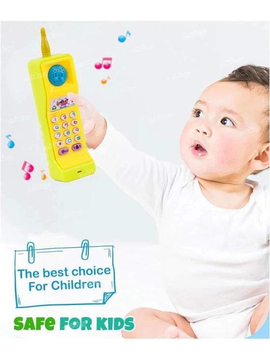 THRIFTKART - Musical Mobile Phone Toy for Kids Cellphone | Telephone | Light & Sound | Educational Toys for Kids Baby Babies - Multicolor  - (Battery Included)