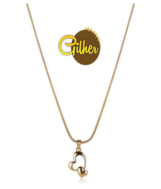 gilher - Golden Pendant ( Pack of 1 ) - Golden