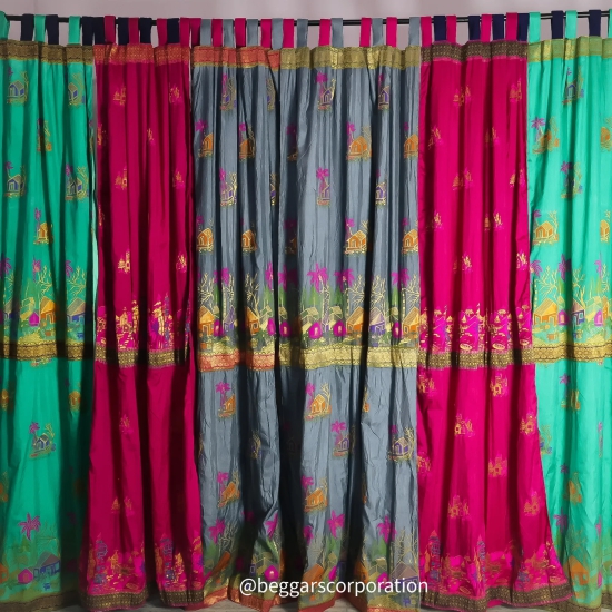 Curtain - Banarasi Patchwork (Pack of 6)